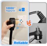 Heavy Duty Nema 14-30P to 14-50R Charger Adapter Cord Dryer with Nema 14-50 Outlet, Electric Vehicle Charging Stations Level 2, Dryer Plug Adapter with NEMA 14-50 Outlet Not for RV