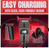Zeus Level 2 EV Charger - Electric Vehicle Charging Equipment Compatible w/All EV Models - Fast J1772 EVSE Level 2 Charger 48 Amp - Hardwired 240V EV Home Charger - IP65 Water & Dust Resistant