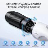 ORICO EV Charger Connector, Type 1 to Type 2 Adapter, SAE J1772 to IEC62196 Electric Vehicle Charging Adapter