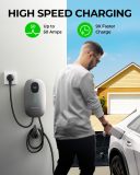 MAXOAK Electric Vehicle Charger - Adjustable 16A to 50A Output Current, Level 2, 240V, Hardwired, CSA Certified & NEMA Type 4, Smart APP Control, Compatible with All EV Brands