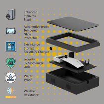 Outdoor Charger Station Protective Box Large Size for Most EV Charger Station, Wall Mounting, Storage Box for TSL& Most EV Charger