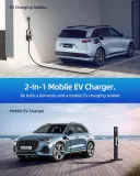 G1 Level 2 EV Charger(40Amp, 240V, NEMA 14-50P), Portable Electric Car Charger Adjustable Current/Timing Delay, 20FT Cable, Plug-Play EV Charging Station Wall-Mounted Home EVSE SAE J1772 EVs