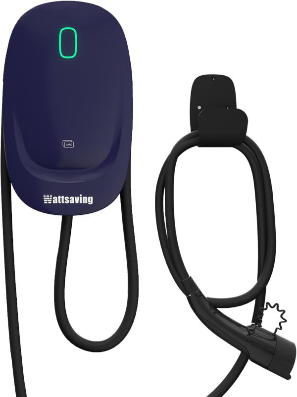 Level 2 EV Charger - 240 Volt up to 40 Amp Electric Vehicle Charging Station with NEMA 14-50 Plug and 24.6 Ft Cable