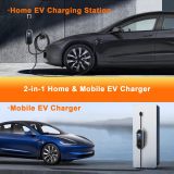 32Amp Level 2 Tesla Electric Vehicle Charger,110-250V Electric Car Charger, NACS EV Charger NEMA 14-50 Plug,18.5ft Extension Cord,EV Charger for Tesla Models 3/Y/S/