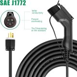 10/16A EV Charger Level 1+2, 20ft Charging Cable NEMA 6-20 Plug 2.2/3.6KW Portable Home Electric Vehicle Charging Station (with NEMA 5-15 to NEMA 6-20 Adapter)
