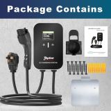 EV Charger 2 Level Electric Vehicle Charging Station,Works with J1772 EV and Hybrid Vehicles,4 Adjustable Current Levels,32Amp,240V,16.4ft Extension Cord