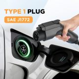 BESENERGY 15A EV Charger, Level 1+2 J1772 EVSE 20ft Home 110V-240V IP65 Portable Charge Station Compatible with All EV Cars.(Black)