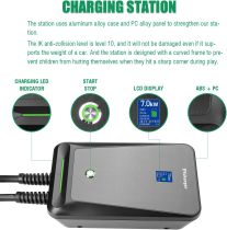 32A 7.68KW EV Charger Level 2,240V 20ft Charging Cable Electric Vehicle Charging Station with NEMA 14-50 for Electric and Hybrid Vehicles
