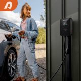 Level 2 EV Charger 48Amp, 240V,Indoor/Outdoor Electric Vehicle Charging Station with Flexible 25-Foot Cable, NEMA 14-50 Plug, SAE J1772,11.5KW Black