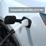 40 Amp EV Charger, Delayed Charging and Adjustable Current Electric Vehicle Portable Charger Level 2 EV Charging Station Compatible with SAE J1772 EVs (240 Volt, 24.6ft Cable, NEMA 14-50)