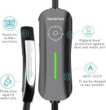 Level 1+2 Tesla EV Charger,16 Amp 120V /240V,Adjustable Plug-in Electric Vehicle Charging Station with 21FT Cable NEMA 6-20 Plug NEMA 5-15 Adapter, Compatible with All Tesla Models X/Y/3/S