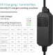 MAX GREEN Portable Level 1/2 EV Charger, 16 Amp 110-240V, 25FT Cable with NEMA 6-20 Plug & NEMA 5-15 Adapter for J1772 BEV/PHEV Home Electric Vehicle Charging Stations