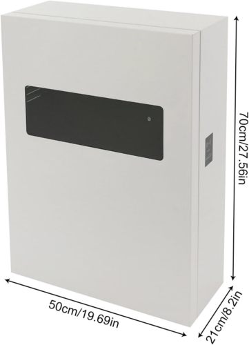 Wall EV Charger Protective Box, Charging Cable Organizer Wall Charger Holder Box, Charger Station Box Wall-Mounted Indoor/Outdoor Fast Electric Vehicle Charging Station with NFC Card