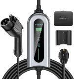 G1 Level 2 EV Charger(40Amp, 240V, NEMA 14-50P), Portable Electric Car Charger Adjustable Current/Timing Delay, 20FT Cable, Plug-Play EV Charging Station Wall-Mounted Home EVSE SAE J1772 EVs
