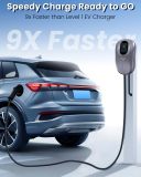 Level 2 EV Charger 48 Amp: 50a Level 2 Wall Connector for Home - 25ft Cable Outdoor Indoor EV Charger Level 2 - with5GWiFi Enabled Electric Car Charger 240V Electric Vehicle Charging Stations