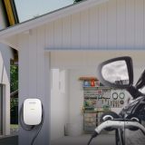 Leviton EV32W Level 2 Smart Electric Vehicle (EV) Charger with Wi-Fi, 32 Amp, 208/240 VAC, 7.6 kW Output, 18' Cable, Hardwired Charging Station