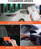 Plug-in EV Charger for Home 32 Amp NURZVIY Electric Vehicle Charging Station Smart EV Charger, NEMA 14-50 Plug-in Level 2 WiFi/Bluetooth Enabled EVSE, 90~260V, Plug and Play