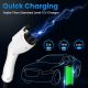 Portable Electric Car Charger with Adjustable Current(10-32A),240V EV Charger,with 16-Foot EV Charging Cable and NEMA 14-50 Plug Level 2 Charger for All J1772 EVs,with Black Storage Bag