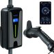 Level 2 EV Charger, 40 Amp Smart WiFi, 2 in 1 Wall Mount & Portable EV Charger,110-240V, NEMA 14-50 Plug, 23-Foot Cable, Electric Vehicle Car Charging Stations