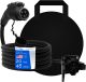 20ft 48amp J1772 EV Extension Cable, Made in USA - for Electric Vehicle Charging Stations, Carrying Bag, Ultra-Flex Cable, UL Listed Parts
