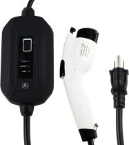 Portable EV Charger 16 Amp 240V with NEMA 5-15 Level 1 or NEMA 6-20 Level 2 Electric Vehicle Charging Station Adapter 24.6 ft (Level 1 (NEMA 5-15))