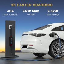 AVAPOW Level 2 EV Charger, Up to 40amp (240V) with App Control, 25ft Portable Electric Vehicle Charging, Set Current, Delay Charging, NEMA 14-50 Plug, Electric Car Charger Fit for J1772 EVs