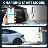 NEXPOW Level 2 EV Charger, Max 48A Adjustable Current Electric Vehicle Charging Station, Suitable for All J1772 EV, with NEMA 14-50 Plug, 240V Smart Home EVSE with 25FT Cable and WiFi Enabled