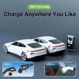 Tera EV Charger J1772 Extension Cable: ETL Certified 22 ft 40A Cord with Carrying Bag Strap 110V - 240V for Level 1 & 2 Charging Station Suitable for All SAE J1772 Type 1 Electric Vehicle
