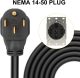 JX-E Level 2 EV Charger, Portable SAE J1772 Electric Vehicle Charger Plug-in Home Outdoor EV Charging Station with NEMA 14-50 Plug, Adjustable Current/Timing Delay, 32 Amp 240 Volt, 25FT