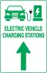 Electric Vehicle Charging Station Sign – Direction for EV Charging Station, Vivid Design Plus UV Protection to Last Longer, 3M Reflective(EGP) Rust-Free Aluminum at 18”x12” 0.063 