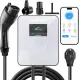 Level 2 EV Charger 48Amp, 240V,11.5KW 25 FT Electric Vehicle Charging Station with NEMA 14-50 Plug and SAE J1772 Smart APP,Scheduled Charging,Flexible 25-Foot Cable