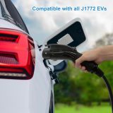 Level 1 EV Charger 240V /15 Amp UL Certified Metal Case Indoor/Outdoor Charging Station,NEMA 5-15 Plug 25-Foot Cable for Electric Cars…