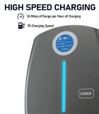 Home Smart Level 2 EV Charger up to 40 Amp, Indoor Outdoor Fast Charging Station with NEMA 14-50 Plug for All J1772 Electric Vehicles, Wi-Fi and Bluetooth Enabled EVSE, 25-Foot Cable