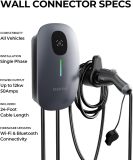 MAXOAK Electric Vehicle Charger - Adjustable 16A to 50A Output Current, Level 2, 240V, Hardwired, CSA Certified & NEMA Type 4, Smart APP Control, Compatible with All EV Brands