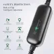 Level 1+2 EV Charger, Portable 8/10/16 Amp 110V - 240V Electric Vehicle Charger with NEMA 6-20 Plug 16FT Charging Cable, Plug-in Home Car Charging Station for J1772 EVs PHEVs