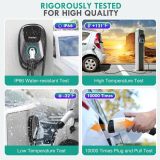 EV Charger Level 2, 48A 240V Electric Vehicle Charger with NEMA 14-50 Plug, 25ft-Cable ETL Listed Home/Outdoor EV Charging Station with WiFi APP & Delay Timer, for j1772 EVSE Cars