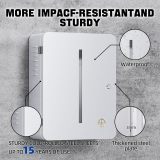 Charger Station Box Compatible with Tesla Gen 3 - Durable Outdoor Charging Mount Station - Weatherproof and Theftproof Home Accessory(101-W) White