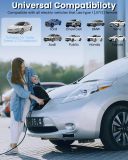 Level 2 EV Charger 48 Amp: 50a Level 2 Wall Connector for Home - 25ft Cable Outdoor Indoor EV Charger Level 2 - with5GWiFi Enabled Electric Car Charger 240V Electric Vehicle Charging Stations