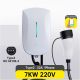 EV Charging Station Type 2 32A 7KW 1 Phase 16A 11KW/32A 22KW 3 Phase EVSE Wallbox Chargers with Bluetooth WIFI APP Control(16A11KW 3 Phase)