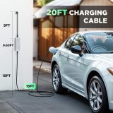 Morec EV Charger Level 1 15A 110V Portable Electric Car Charger NEMA5-15P SAE J1772 6M (20FT) Home Electric Vehicle Charging Station