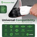 50 Amp - PRIMECOM.TECH Level-2 Smart Electric Vehicle Home Charging Station 220 Volt for Tesla and All EV Brands 30' Feet Length (30 Feet, Hardwire)