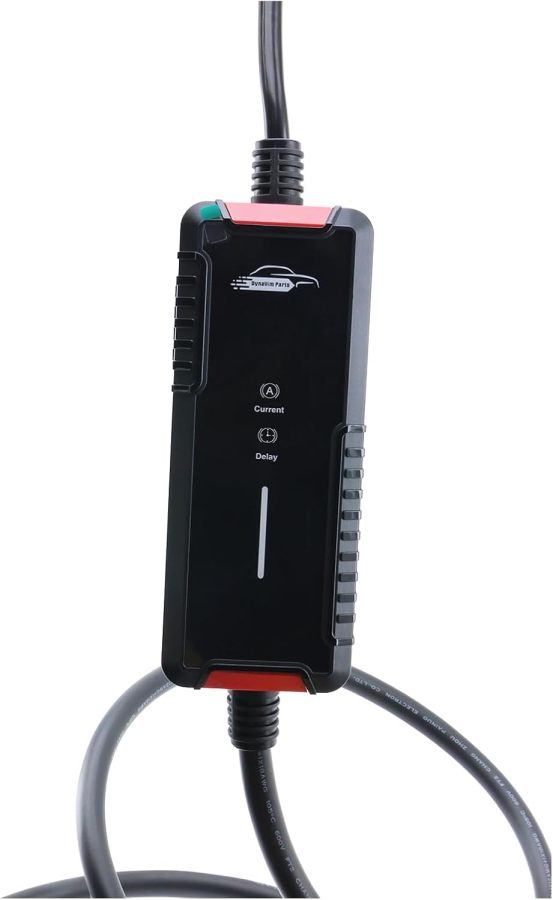 Adjustable EV Charger Level 1 and Level 2, 16 Amp 120-240V Portable Electric Car Charger, Electric Vehicle Charging Stations with NEMA 6-20 Plug & NEMA 5-15 Adapter for J1772