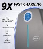 Home Smart Level 2 EV Charger up to 40 Amp, Indoor Outdoor Fast Charging Station with NEMA 14-50 Plug for All J1772 Electric Vehicles, Wi-Fi and Bluetooth Enabled EVSE, 25-Foot Cable