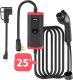 Unitek Level 2 EV Charger Electric Vehicle Charging Station 25FT Charging Cord Portable EV Charger 40A 110V-240V for J1772 Evs NEMA 4-15 NEMA 6-20 Plug Current Adjustable Reservation Charging UL