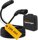 EV Charger Extension Cord for NACS, 26ft Max 240V 48A Compatible with Model 3/Y/X/S/, EV Charger Extension Cords NACS Plug for Home and Outdoor