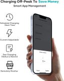 Electric Vehicle Charger Level 2 J1772 Portable EV Charger 32A 16A 240V ETL NEMA14-50 Plug Fast EV Car Charging Station with Wi-Fi 25ft Cable Holder