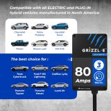 Grizzl-E Ultimate Level 2 Fastest 80A / 19.2 kW Electric Vehicle (EV) Charger, UL Tested and Certified, Metal Case, Indoor/Outdoor Electric Car Fast Charging Station, Hardwired, Classic Black, J1772