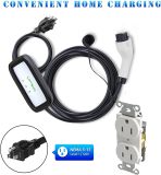 Portable EV Charger Level 1, 15Amp 110V, Electric Vehicle Charger with 21Ft Cable,NEMA 5-15P for Plug-in Home EV Charging Station,Compatible with SAE J1772 EVs and Tesla(Adapter Required)