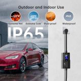 Level 2 EV Charger 32A 240V Portable with NEMA14-50 Plug, Adjustable Current & Time Delay, Electric Vehicle Charging Station 25ft Cable for J1772 EV