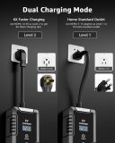 bokman Portable Level 2 EV Charger (240V, 32A) with 25ft Charging Cable and NEMA 14-50 for SAE-J1772 Electric Vehicles Current Adjustable and Reservation Charging Function (NOT for Tesla)